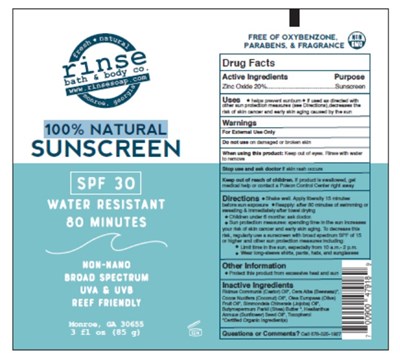 Rinse Soap Spf30 Sunscreen Lotion (Rinse Soap Spf30sunscreen Lotion)